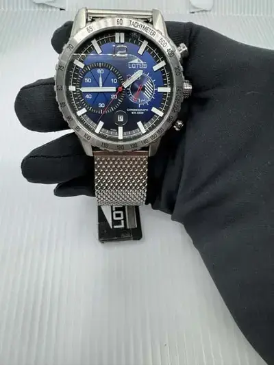 Reloj Lotus Cronógrafo azul con malla