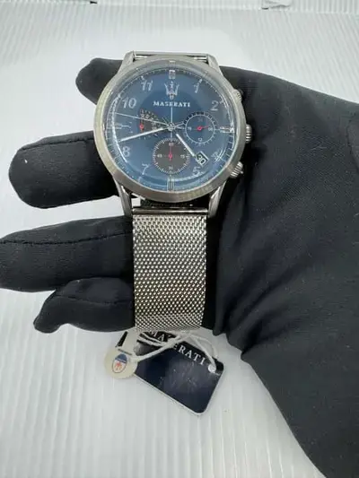 Reloj Maserati Cronógrafo azul con malla