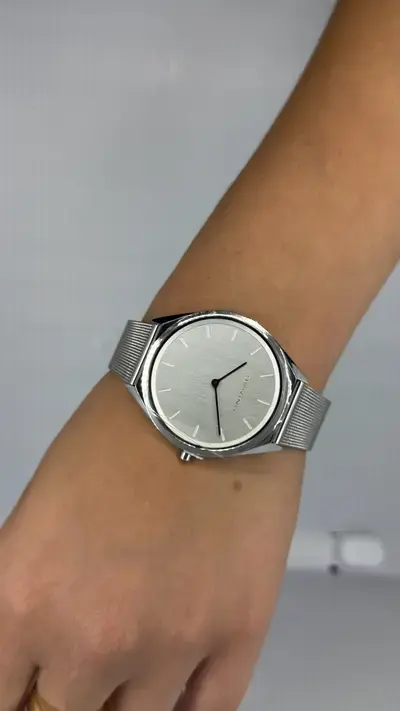 Reloj Bering Plateado de malla