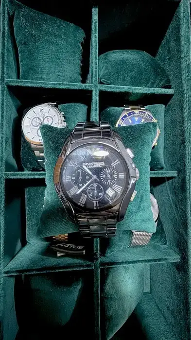 Reloj Emporio Armani Cronógrafo negro de acabado mate