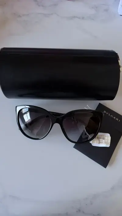 Gafas Bvlgari Gafas negras tipo ojo de gato